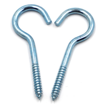High-Quality Stainless Steel and Carbon Steel L-Shaped/J-Shaped Hanging Hooks with Open Eye Screw