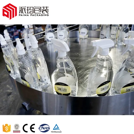 Automatic Filling Machinery for Antiseptic Fluid and Detergent