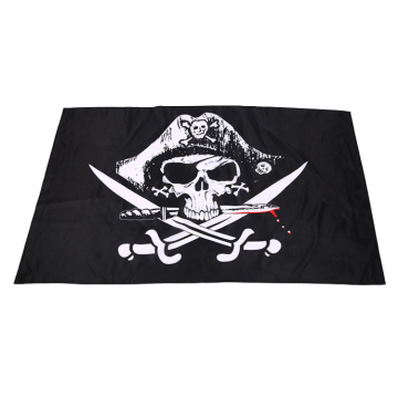 New Design 100% Polyester Fabric Pirate Flag