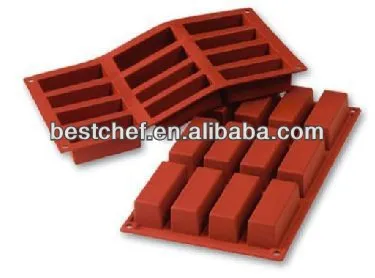 12 rect cake pastry baking moulds