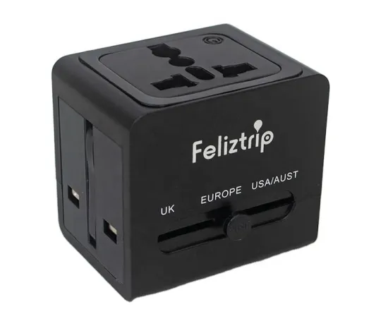 Portable Multi-Specification Anti-Electric Shock Fast Charging Universal Travel Adapter with USB Ports