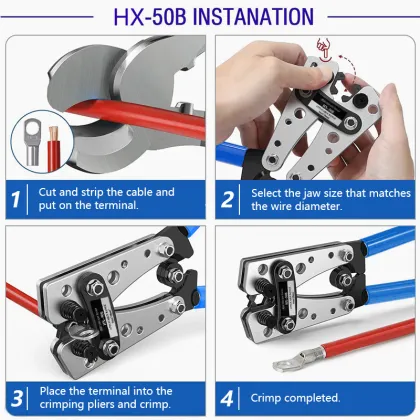 Blue black 50B crimping pliers