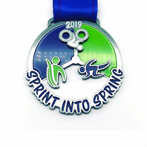 Custom marathon race finisher gold medals