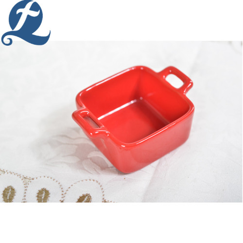 Fashion stone ware solid colorful mini bakeware dish