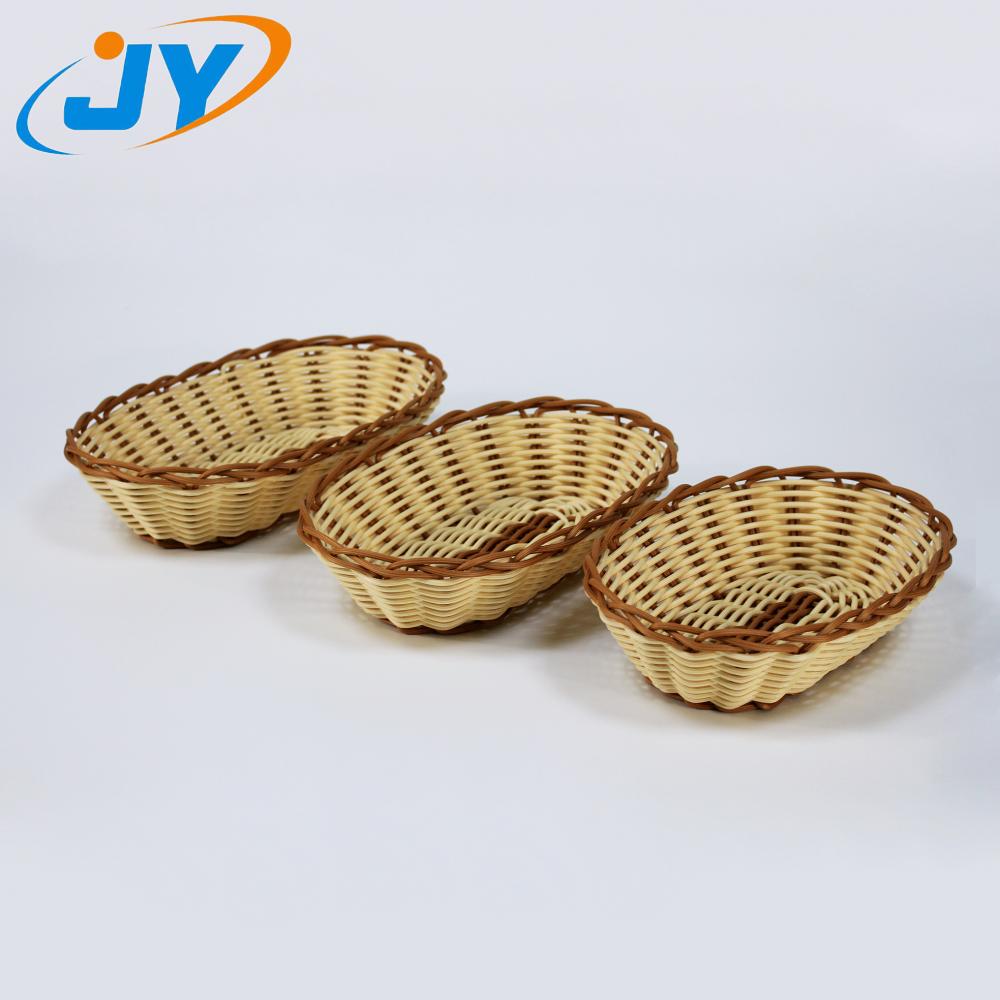 Plastic rattan snack basket for sugar