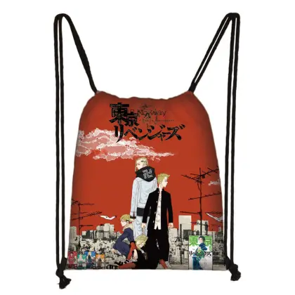 Revengers Demon Slayer Itachi Uchiha Drawstring Backpack