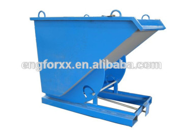 forklift attachment saving bin/forklift bin dumper