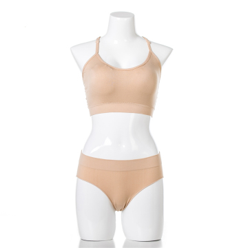 Custom lady seamless skin tone color underwear set