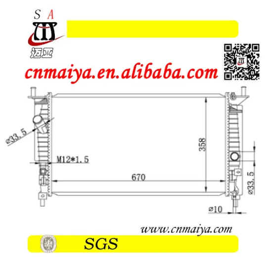 mazda 3 gs 2.0l car radiator