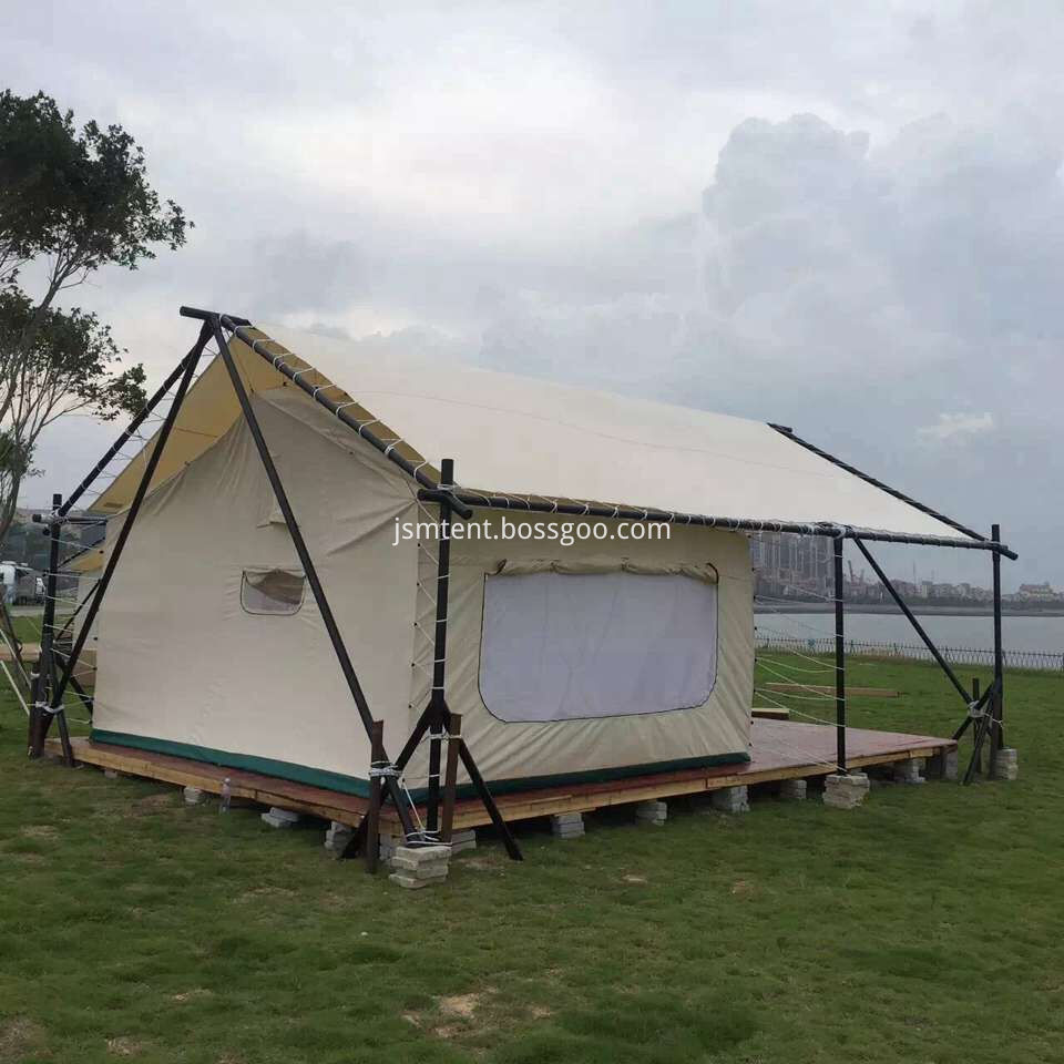 Refugee camp tent