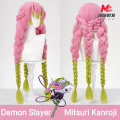 Kimetsu no Yaiba Mitsuri Kanroji Cosplay Bộ tóc giả
