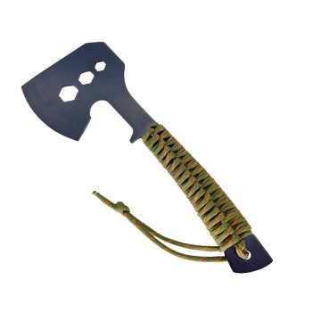 Survival wielofunkcyjny AX: 3CR13MOV STAL Z PARACORD RĘKA DO GLAMPINGU I