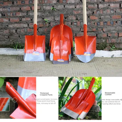Manganese Steel Large Outdoor Agricultural Shovel for Soil Digging and Vegetable Garden Loosening