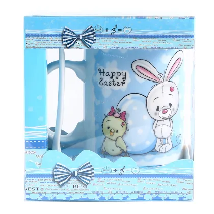 Factory Direct New Design Happy Easter Ceramic Coffee Mug Milk Tea Mug