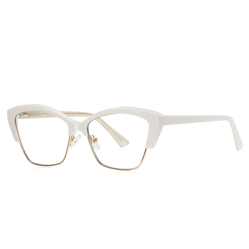 Cat Eye Half Frame TR Glasses