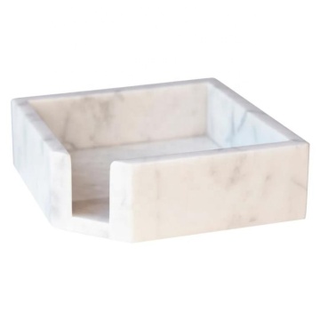 Modern White Marble Napkin Holder: Elevating Kitchen Décor with Elegance and Functionality