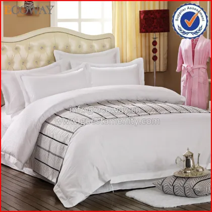 Luxury Travel 100% Cotton Hotel Textile Four Piece Suit