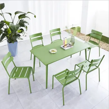 Hot Sale Outdoor Colorful Aluminum Chair - Garden Furniture Dining Metal Chair