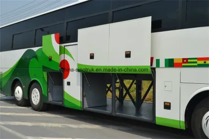 Professional Supply Long Coach Luxury Tourist Bus City Bus of 6 Wheels