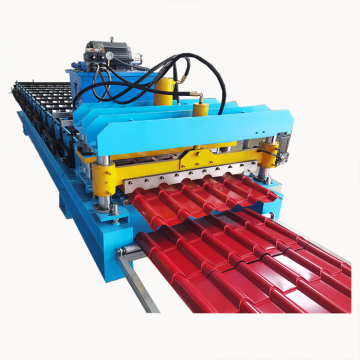 Hydraulic Color Steel Sheet Roof Tile Metal Step Tiles Making Roll Forming Machine