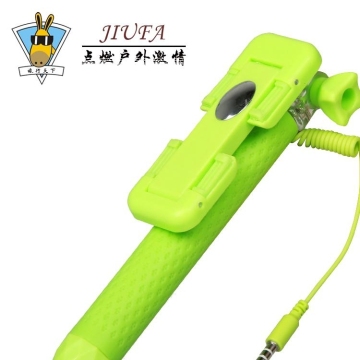 JF 2015 Hot selling Colorful for Smartphone Monopod Selfie Sticks with foldable handheld