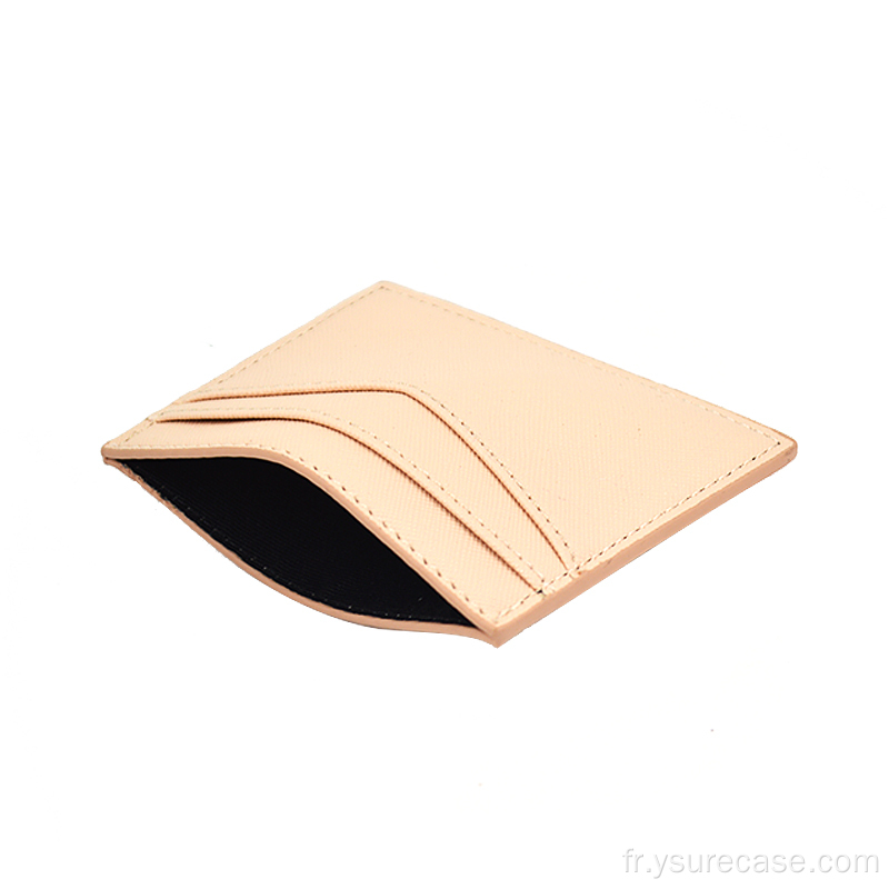 YSURE Porte-cartes en cuir personnalisé Credit Unisexe