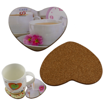 Cork MDF Heart Shape Stakests لهدية عيد الأم