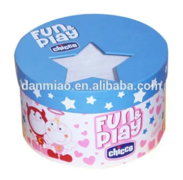 Pink paper tube with customized printing for toy