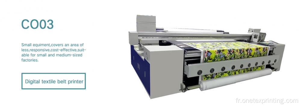 Machine d'impression textile à ceinture numérique