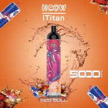 أصلي قابلة لإعادة الشحن vape hcow ititan 5000 نفخة