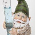 Hand Painted Gnome Rain Gauge Sculpture