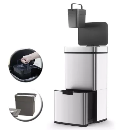 Intelligent Rechargeable Touchless Sensor Trash Can