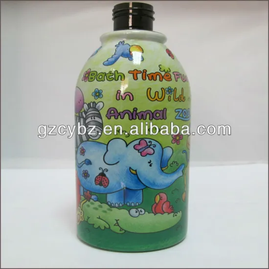30u best design shrink wrap bath bottle label