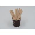 3D Wood Stickers Single Paper Wrapped Wood Coffee Stirrers Supplier