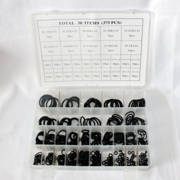 الجملة 375 PCS BLACK O -RING KIT BOX - POKKA NEK AC Rubber RING SEAL