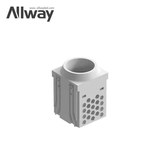 ALLWAY Recessed LED Linear Light: Dimmable, Cob Brightness, Reflective Golden Finish for Indoor Living Room - Round & Square Grille Design