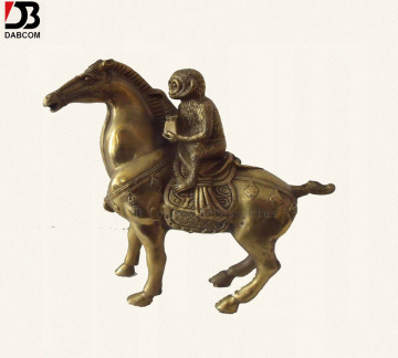 Brass Monkey Horse Animal Statue