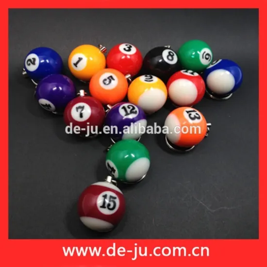 Wholesale Round Colorful Snooker Ball Ball Keychain