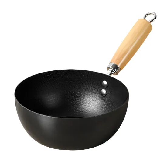 Lightweight Honeycomb Non-Stick Wok with Detachable Wooden Handle
