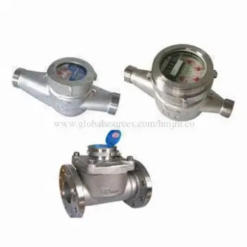 Stainless steel water meter, measures 15 to 150mm