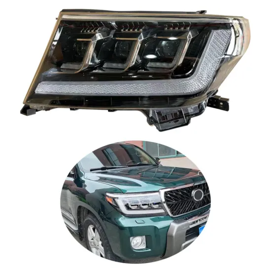 FJ200 LC200 LED Crystal Lens 3 Eyes Headlamp for 2008-2015 Land Cruiser 200 LC200