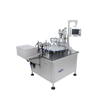 Máquina llenadora y taponadora rotativa de perfumes IPSF