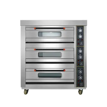 3 Layer 6 Trays Commercial Electric Bread Pizza Cake Baking Drying Ovens Egg Tart Chicken Biscuit Cookie Bakery Oven for Sale