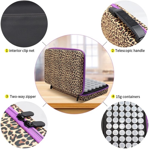 Leopard Print 5D Diamond Painting Tool Tool Storage Box