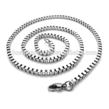 Cadena de la cadena del acero inoxidable del collar del metal de la alta calidad de la manera