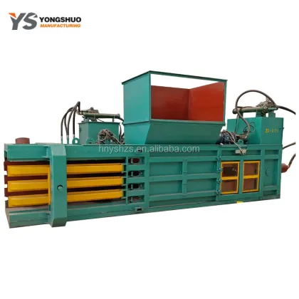 Automatic Horizontal Hydraulic Waste Paper Board Cardboard Compactor
