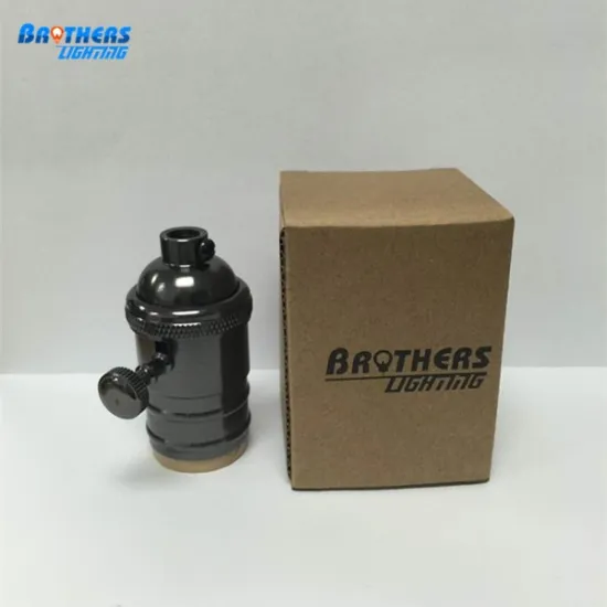 Antique black vintage edison style light bulb electric light Copper Double Ring socket