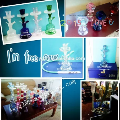 popular wholesale glass shisha hookahs