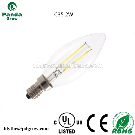 C35 E12 dimmable 120V filament led candle lamp 4W UL 2200k