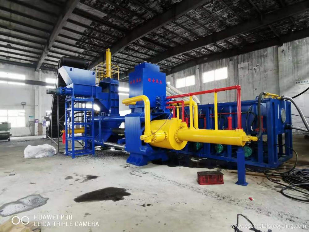 1250ton Horizontal Steel Granules Chips Briquette Press